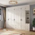 Modern MDF Cheap 3 4 5 Doors Wardrobe Cabinet Designs for Bedroom 70x70