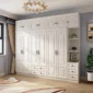 Modern MDF Cheap 3 4 5 Doors Wardrobe Cabinet Designs for Bedroom 85x85