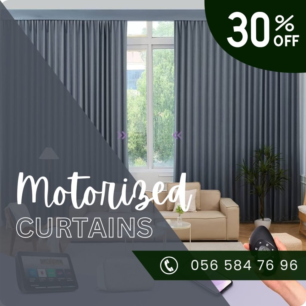 Buy Modern Motorized Curtains Dubai Online 2024 | Fast Installation | 30% Off.