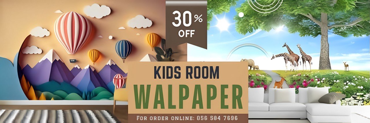 Get #1 Quality Kids Room Wallpaper Dubai | Newest Collection | 30% Off.