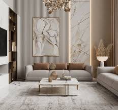 Living Room Wallpaper in Dubai | Luxury Walls & Carpets